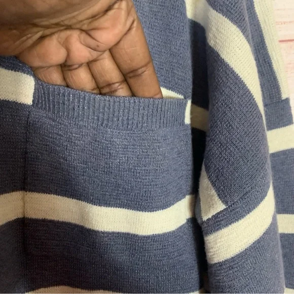 Madewell Striped Olney Henley Hoodie Sweater Size XL‎ - Picture 2 of 7